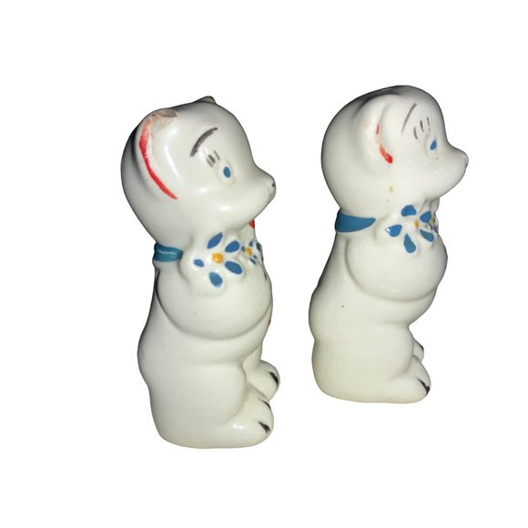 Happy White Bear Salt and Pepper Shakers American Bisque - Picture 2 of 14